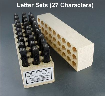Concrete Letter Stamp Set Interchangeable