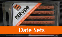RibType DIY Personalized Business Stamp Custom Rubber Return Address Stamp  Kit (Font Size, RT-07)