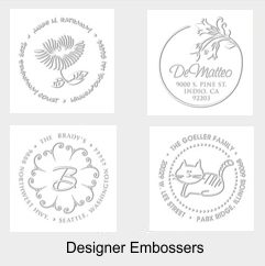 Designer Monogram Embossers, Customize your Design