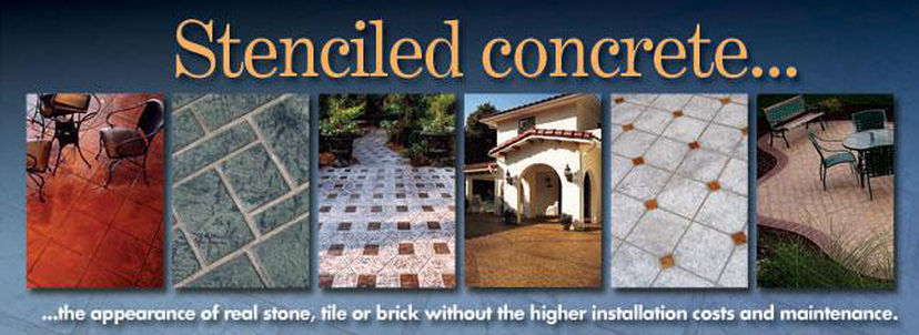Concrete Paper Stencil - Cobble Brick