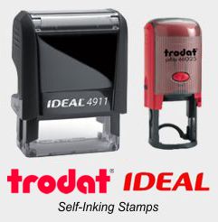 Ideal - Trodat Self-Inking Rubber Stamps