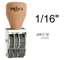 Vintage Pro Date Stamp With Abbreviated Year - 1/16" Bands