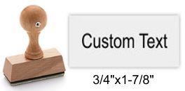 Rustix Corporate Seal Hand Stamp, Round 1-5/8 Impression, Wooden Handle  (Hand Stamp Only)