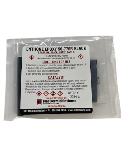 50-770R Enthone Non-Conductive Flat Black - 12.5 Gram Packet