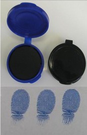  Fingerprint Ink Pad - Law Enforcement Dark Inkless Fingerprint  Ink Pad - Black Stamp Ink : Office Products
