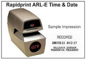 Rapidprint ARL-E (with Face) Office Time Date Stamp RAPARLE