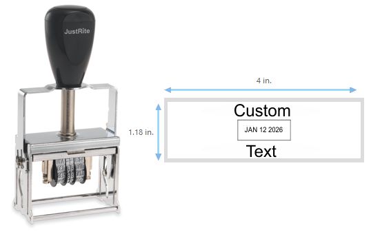 Justrite 43 FB Self-Inking Dater
Self-Inking 43FB Dater