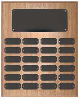 9" x 12" Recognition Pocket 12 Plate Perpetual Plaque