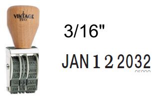 Vintage Pro Date Stamp With Full Year - 5/32" Bands